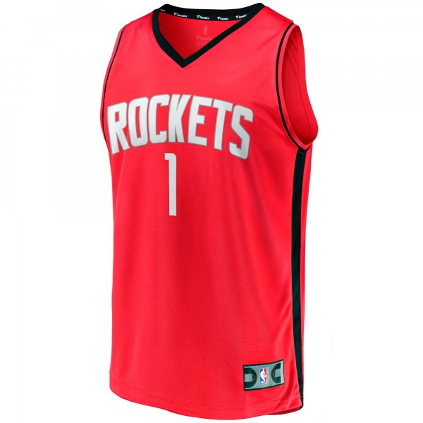 Youth Houston Rockets Amen Thompson Fanatics Red Fast Break Replica Jersey - Icon Edition