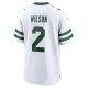 Men's New York Jets Zach Wilson Nike Legacy White Game Jersey