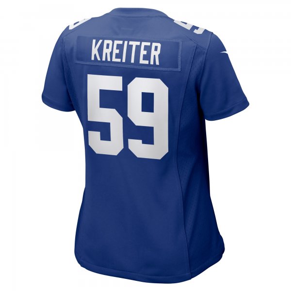 Women's New York Giants Casey Kreiter Nike Royal Team Game Jersey