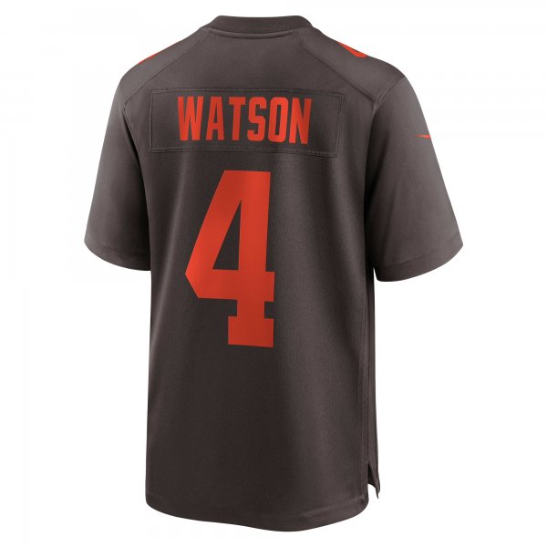 Men's Cleveland Browns Deshaun Watson Nike Brown Alternate Game Jersey