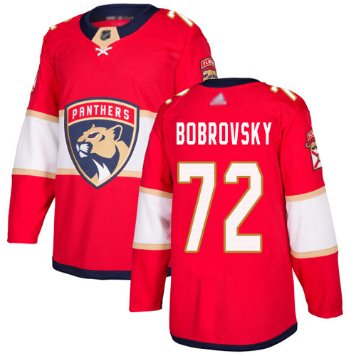 Men's Florida Panthers #72 Sergei Bobrovsky Red Home Stitched NHL Jersey