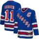 Men's New York Rangers Mark Messier Mitchell & Ness Blue Big & Tall 1993 Captain Patch Blue Line Player Jersey