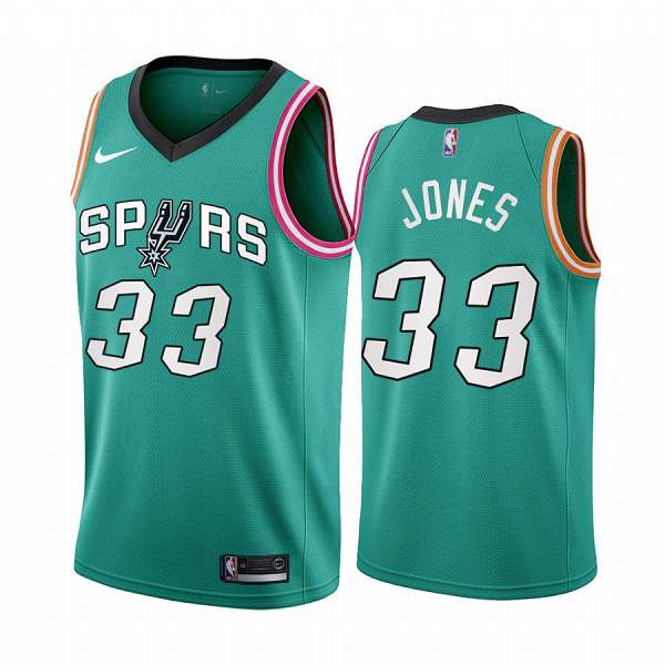 San Antonio Spurs Tre Jones #33 Teal 2022-23 City Edition Jersey