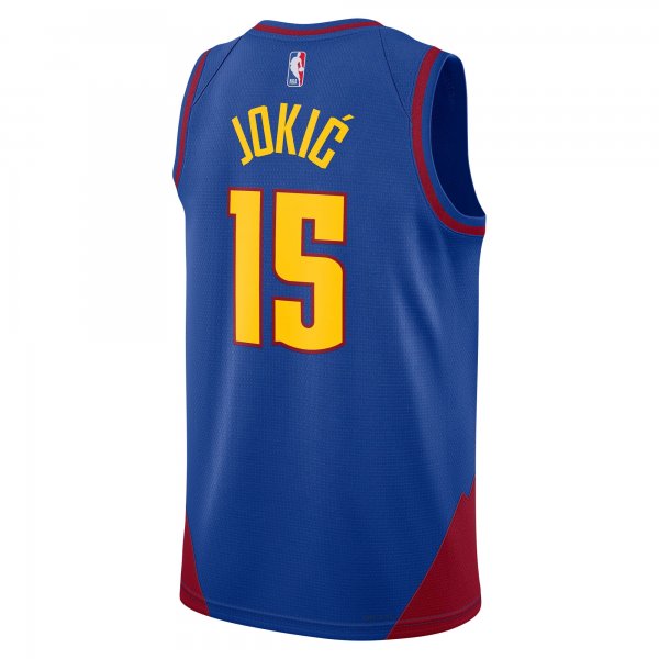 Unisex Denver Nuggets Nikola Jokic Jordan Brand Blue Swingman Jersey - Statement Edition