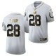 Men's Nike Indianapolis Colts #28 Jonathan Taylor White 2020 NFL Draft Golden Edition Jersey